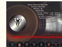 Tablet Screenshot of blackdiamondrecords.de